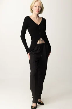 Guess Top Selene a CorsettoJET BLACK A996