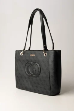 Guess Tote Bag MiettaCOAL LOGO/BLACK