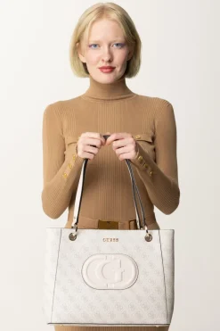 Guess Tote Bag MiettaDOVE LOGO/STONE