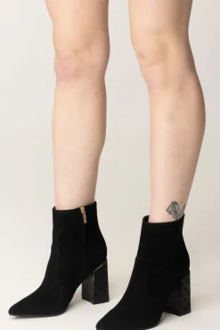 Guess Tronchetti Frenkie con Tacco LogatoBLACK