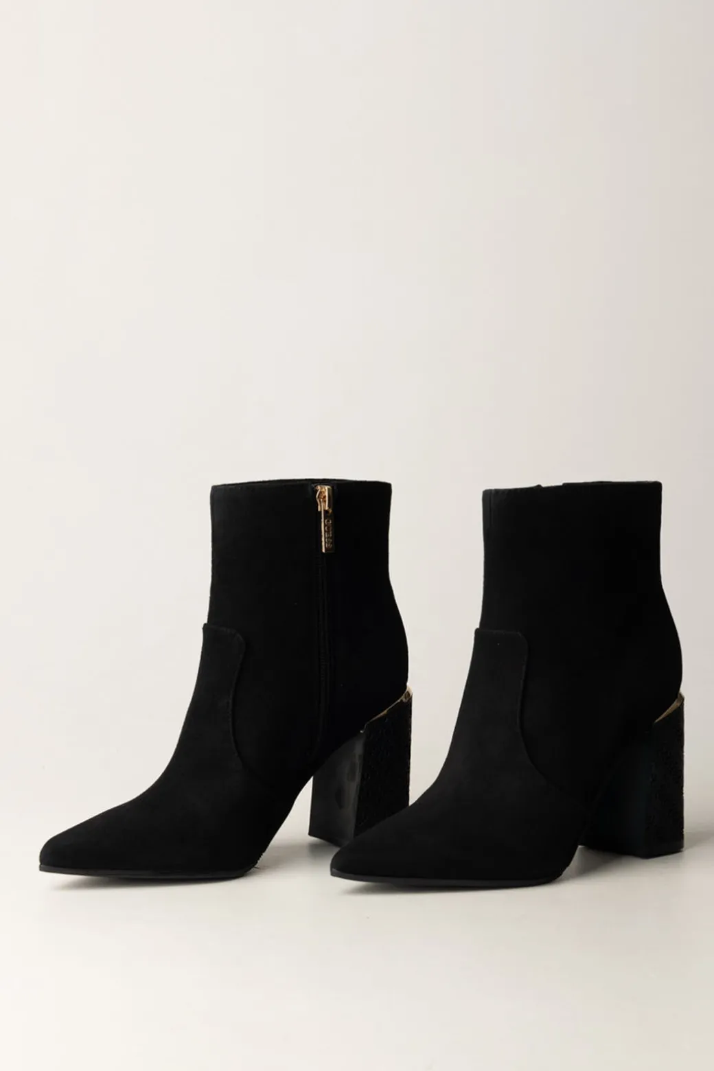 Guess Tronchetti Frenkie con Tacco LogatoBLACK