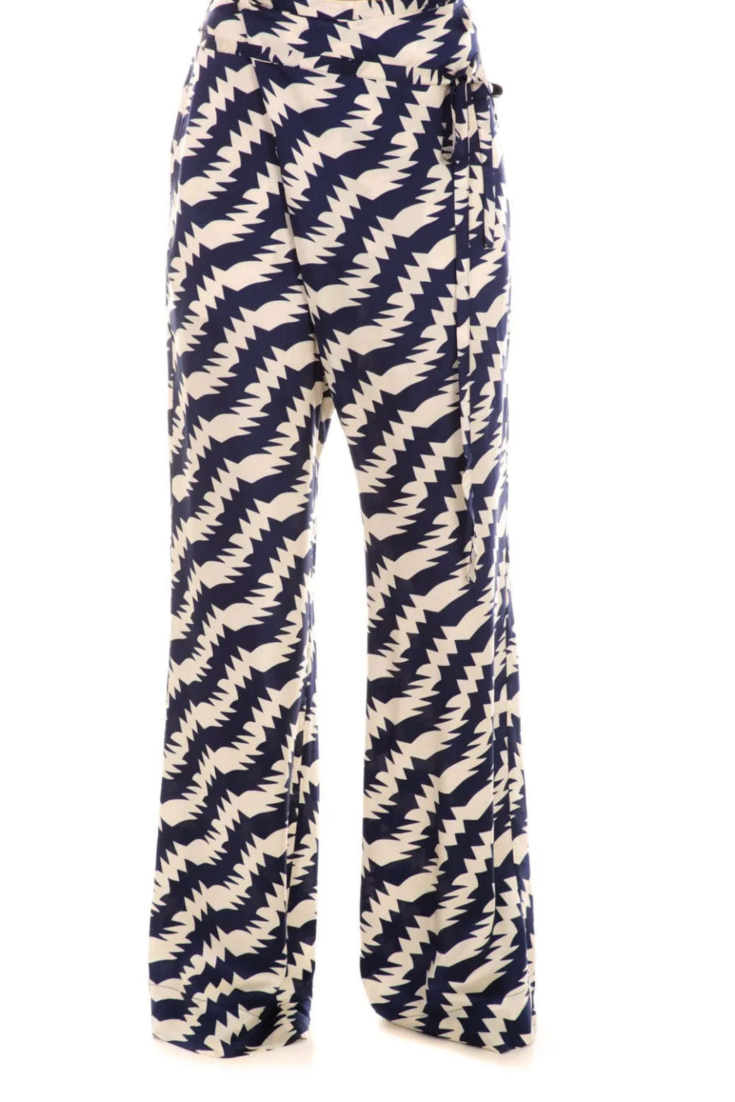 Jucca Jucca: Pantalone a Portafogli In Viscosa StampataBLU