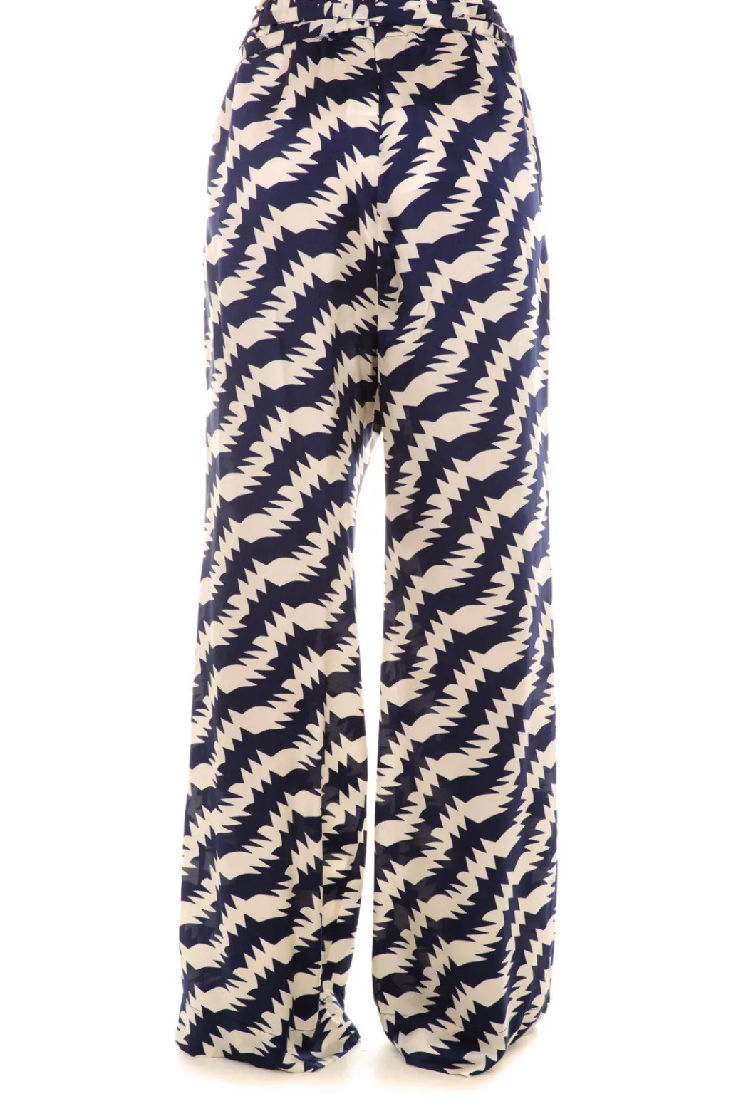 Jucca Jucca: Pantalone a Portafogli In Viscosa StampataBLU