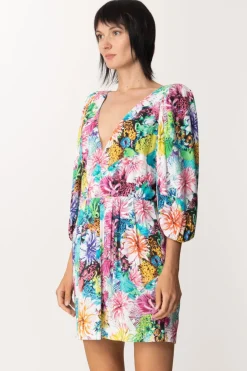 Just Cavalli Abito con Stampa FlorealeMULTICOLOR VARIANT