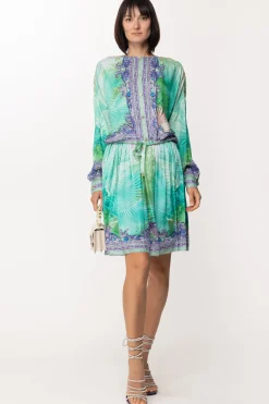 Just Cavalli Camicia con Stampa Floreale a ContrastoNEPTUNE GREEN