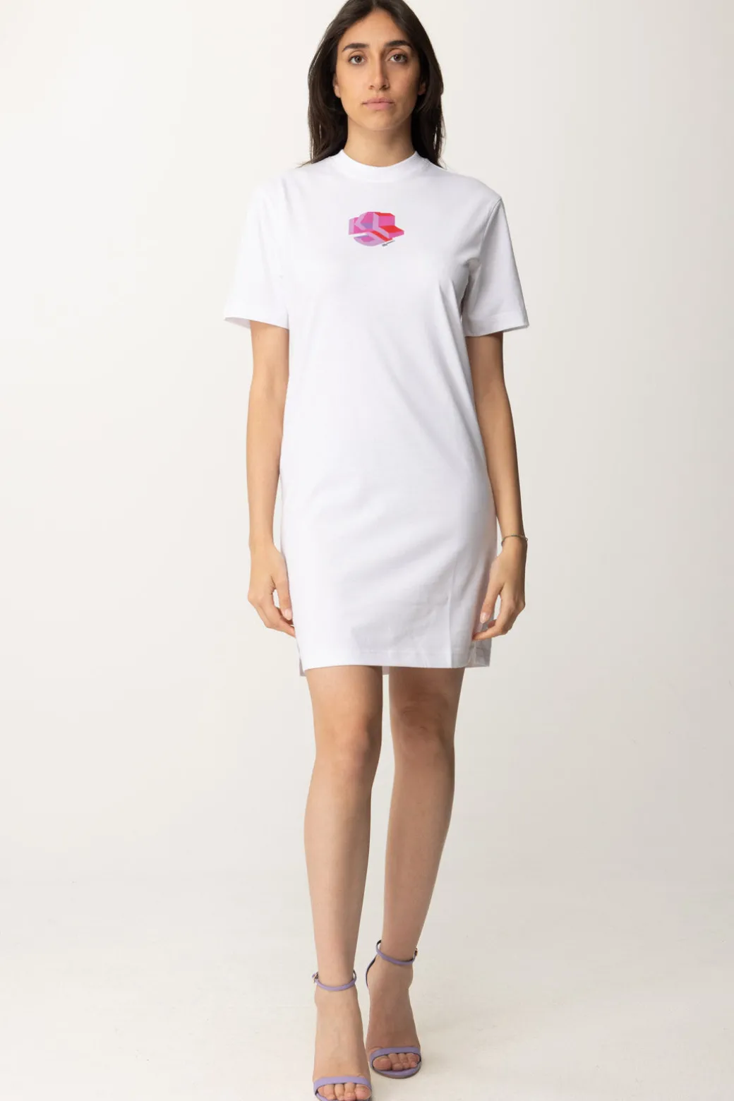 Karl Lagerfeld Abito T-shirt con StampaWHITE