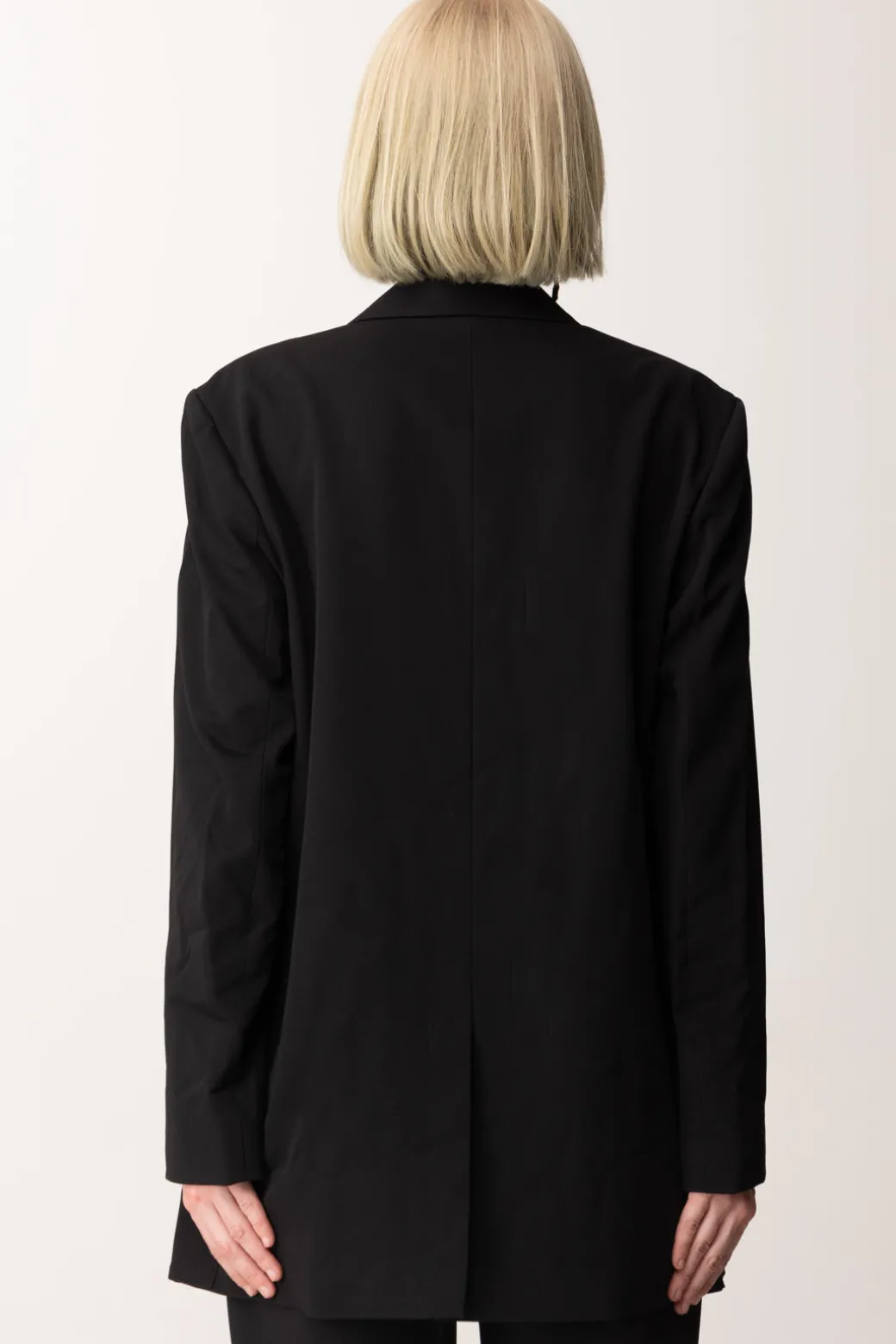 Karl Lagerfeld Blazer Minimalista Oversize con LogoBLACK