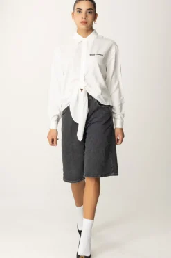 Karl Lagerfeld Camicia con Nodo FrontaleWHITE