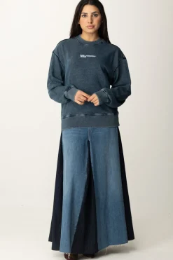 Karl Lagerfeld Felpa Lavaggio Vintage con LogoBLUE INDIGO GMD