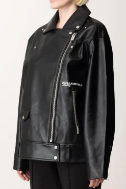 Karl Lagerfeld Giacca Biker con LogoBLACK