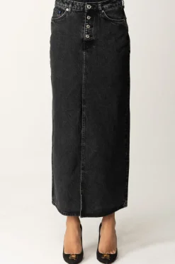 Karl Lagerfeld Gonna Midi In JeansWASHED WISER BLACK