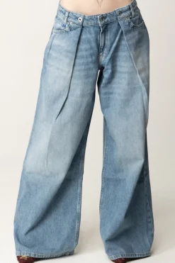 Karl Lagerfeld Jeans Wide-leg con Pieghe SartorialiLIBER VINTAGE BLUE