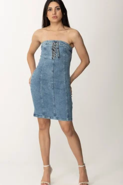 Karl Lagerfeld Mini Abito In JeansMID BLUE