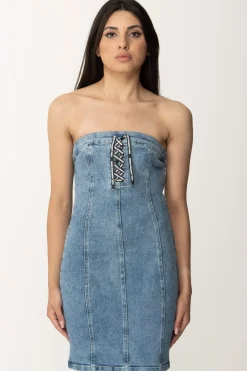 Karl Lagerfeld Mini Abito In JeansMID BLUE