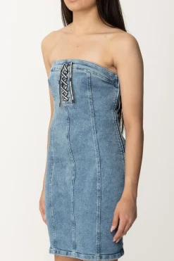 Karl Lagerfeld Mini Abito In JeansMID BLUE