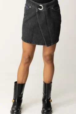 Karl Lagerfeld Minigonna Asimmetrica In JeansWASHED BLACK