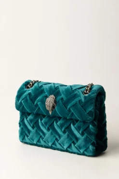 Kurt Geiger Borsa Velvet Mini KensingtonTEAL