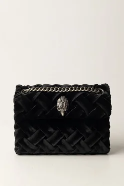 Kurt Geiger Borsa Velvet Mini KensingtonBLACK