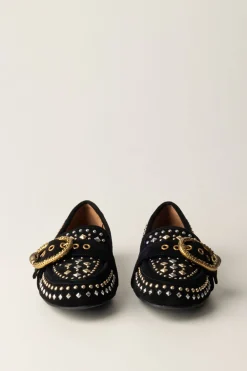 Kurt Geiger Mocassini con Borchie e Fibbia GioielloBLACK/COMB