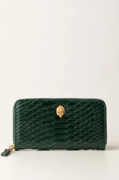 Kurt Geiger Portafogli Kensington con Trama SerpenteDARK GREEN