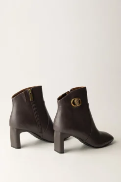 Kurt Geiger Stivali Chelsea Square Toe BootieDARK BROWN