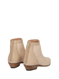 Lemare' Tronchetti con Tomaia IntrecciataSABBIA