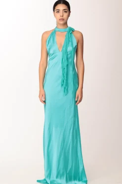 Les Bourdelles Des Garcons Abito Lungo con Fiore In TulleSMERALDO