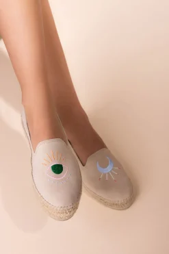 Manebi Espadrillas con RicamoCHAMPAGNE/BEIGE