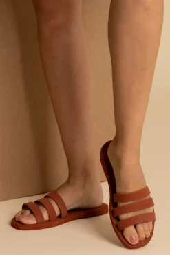 Manebi Sandali con Fascette Eva Swim HonululuORANGE RUST