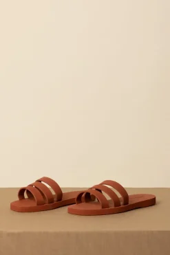 Manebi Sandali con Fascette Eva Swim HonululuORANGE RUST