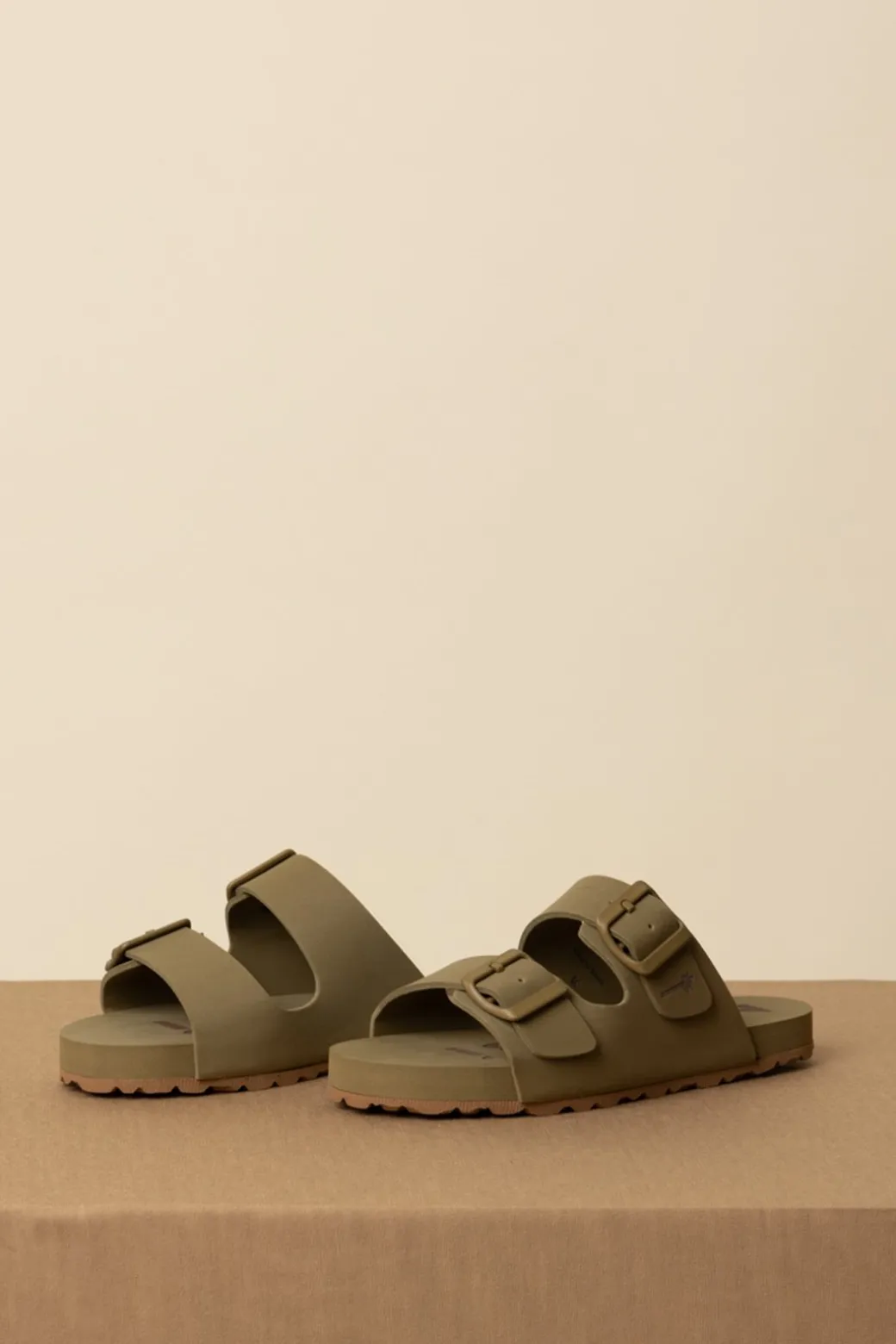 Manebi Sandali con Fibbie Eva SwimKAKI GREEN