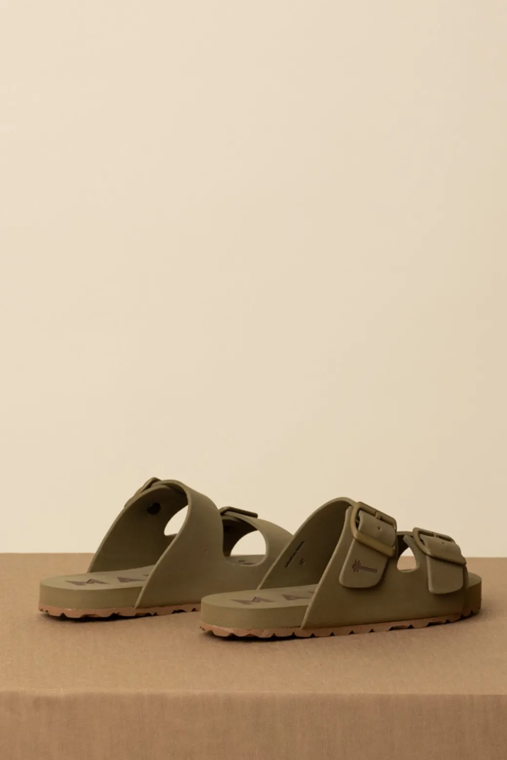 Manebi Sandali con Fibbie Eva SwimKAKI GREEN