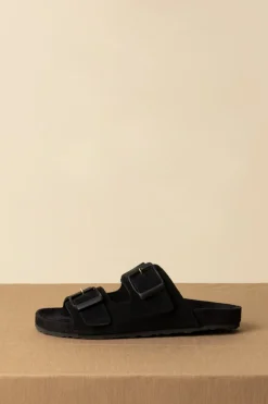 Manebi Sandali Nordic In CamoscioBLACK