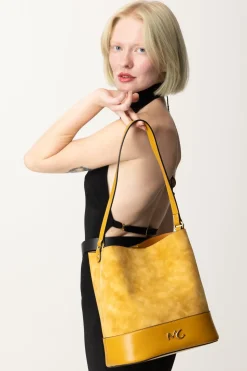 Manila Grace Borsa a Secchiello ScamosciataCURRY