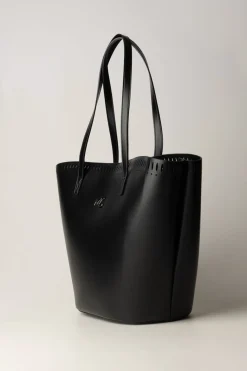 Manila Grace Borsa Cesta Maxi con Bordo LaseratoNERO