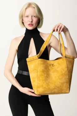 Manila Grace Borsa Cesta Maxi ScamosciataCURRY