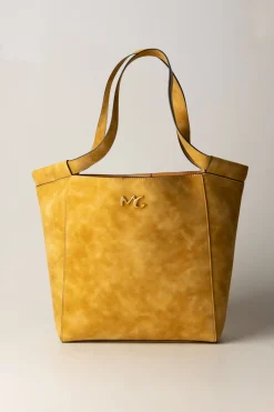 Manila Grace Borsa Cesta Maxi ScamosciataCURRY