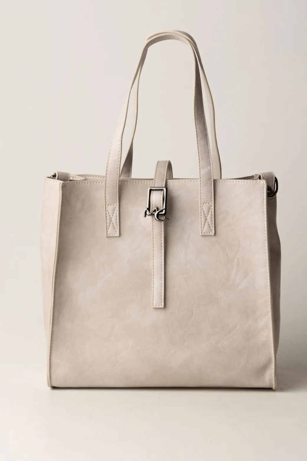 Manila Grace Borsa Felicia Piccola In Ecopelle MartellataOFF WHITE
