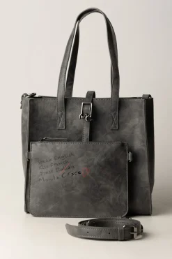 Manila Grace Borsa Felicia Piccola In Ecopelle MartellataIRON