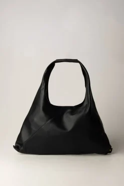 Manila Grace Borsa Sacca Morbida In EcopelleNERO