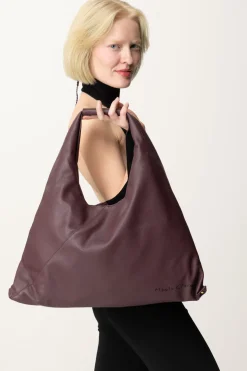 Manila Grace Borsa Sacca Morbida In EcopelleNEGROAMARO