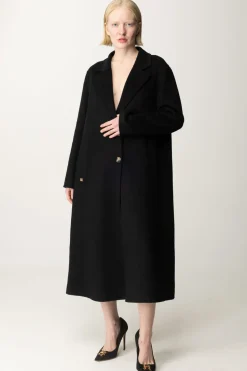Manila Grace Cappotto Midi MonopettoNERO