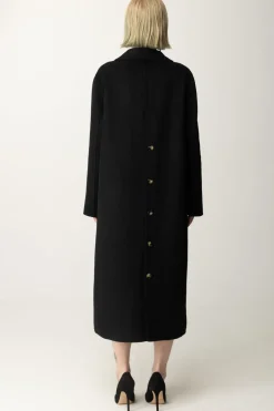 Manila Grace Cappotto Midi MonopettoNERO