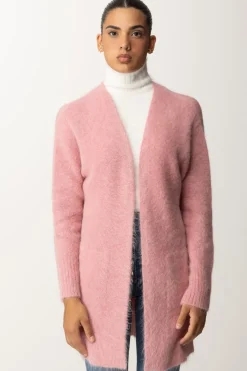 Manila Grace Cardigan Lungo In MohairBUBBLE