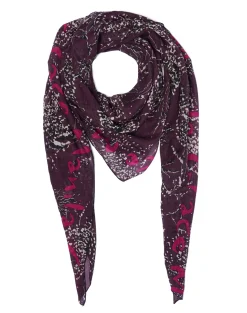 Manila Grace Foulard Trapezio Stampato In Cotone e SetaMOSTO SELVATICO