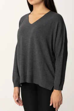 Manila Grace Maglia Asimmetrica con Scollo a VIRON