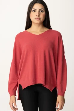 Manila Grace Maglia Asimmetrica con Scollo a VMARSALA