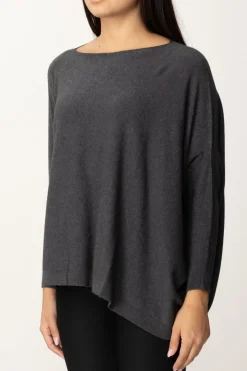 Manila Grace Maglia Poncho AsimmetricaIRON