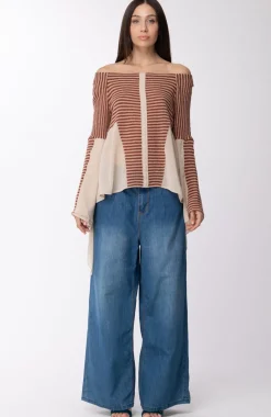 Manila Grace Maglia Spalle Scoperte a RigheNUDO