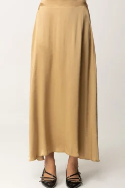 Manila Grace Maxi Gonna In SatinNOCE MOSCATA